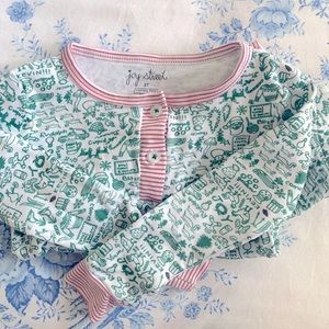 Joy Street Kids Christmas Long Pajamas- 3T (runs small!)